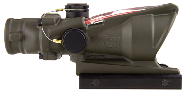 Trijicon 100309 ACOG  OD Green 4x32mm Illuminated Red Chevron .223/5.56 BDC Reticle