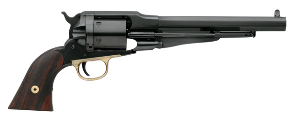 Taylors & Company 550773 Remington Conversion Uberti 38 Special 6 Shot 7.38" Blued Octagon Barrel, Cylinder & Steel Frame, Walnut Grip, Manual Safety, Exposed Hammer