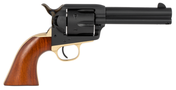 Taylors & Company 550430 Old Randall  357 Mag Caliber with 4.75" Barrel, 6rd Capacity Cylinder, Overall Blued Finish Steel & Walnut Navy Size Grip