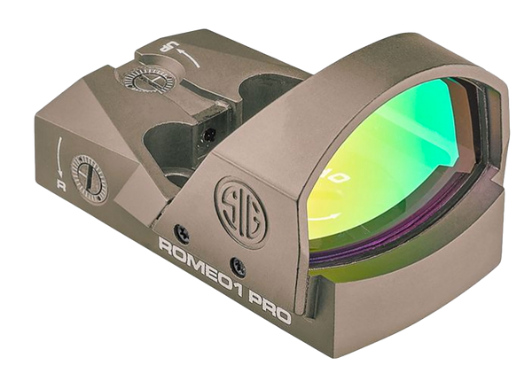Sig Sauer Electro-Optics SOR1P103 Romeo1Pro  Flat Dark Earth 1 x 30 mm 6 MOA Red Dot