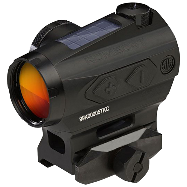Sig Sauer Electro-Optics SOR43031 Romeo4T  Black Anodized 1 x 20 mm 2 MOA Red Ballistic Dot/65 MOA Circle
