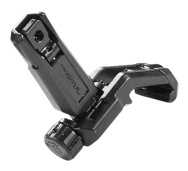Magpul MAG526-BLK MBUS Pro Offset Sight Rear  QPQ Melonited Steel Construction for AR-15