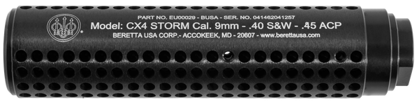Beretta USA EU00029 Barrel Shroud  9mm/40/45 Cal Black Aluminum Fits Beretta CX4