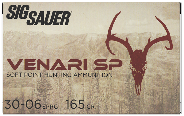Sig Sauer V3006SP16520 Venari  30-06Springfield 165gr Soft Point 20 Per Box/10 Case