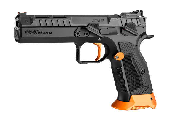 CZ TS 3 Orange 9mm Luger, 5.2" Barrel, 20+1, BoBox Nitride 