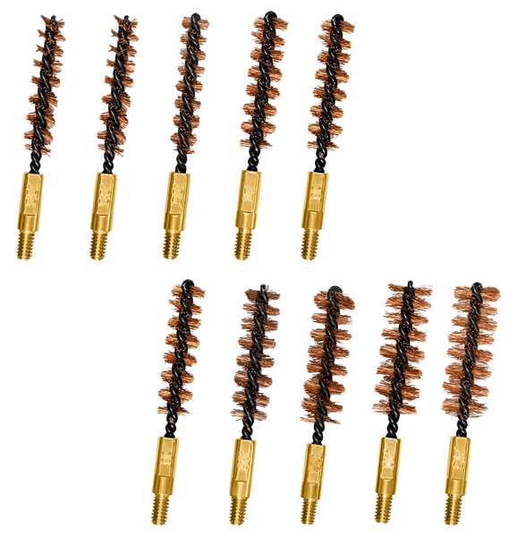 Otis FG380BP Variety Brushes  Multi-Caliber Rifle/Pistol Firearm Bronze Bristles 10 Pk.