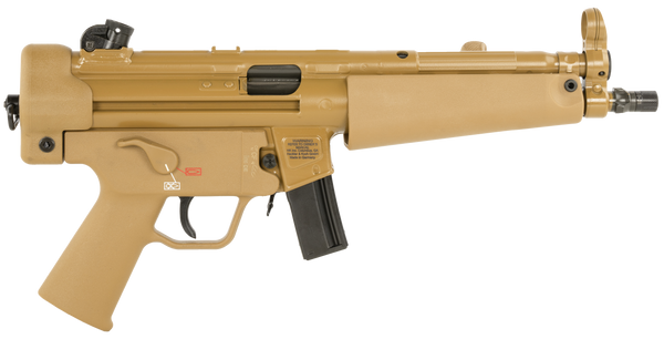 HK 81001079 SP5 RAL8000 9mmx19 10+1 8.86" Black Navy-Style Threaded Barrel, Flat Dark Earth Receiver, FDE Polymer Grip, 2 Magazines