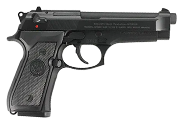 Beretta USA JS92F300 92FS *CA Compliant Full Size Frame 9mm Luger 10+1 4.90" Black Bruniton Barrel, Serrated Steel Slide, Black Bruniton Aluminum Frame w/Beavertail, Ambidextrous, USA Made