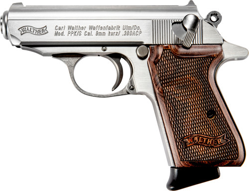 WALTHER PPK/S 380ACP SS FS 7-SHOT WOOD GRIPS