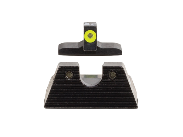 Trijicon 600895 HD XR Night Sight Set Green Tritium/Yellow Outline Front, Green Tritium Rear, Black Frame, Fits H&K VP9/45C/45C Tactical/P30/P30L/P30SK