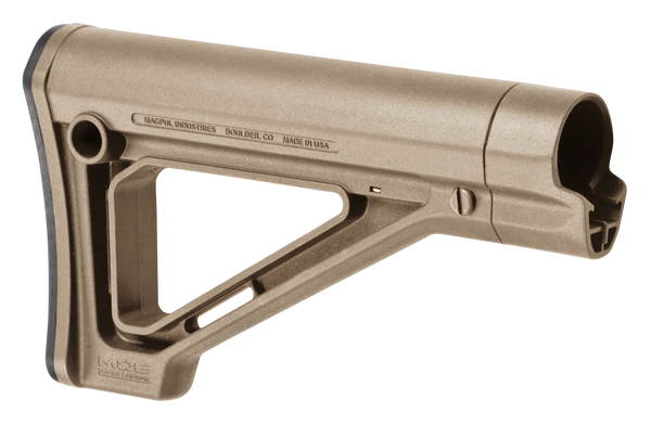 Magpul MAG480-FDE MOE Carbine Stock Fixed Flat Dark Earth Synthetic for AR-15, M16, M4 with Mil-Spec Tubes (Tube Not Included)