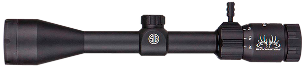 Sig Sauer Electro-Optics SOBM43001 Buckmasters  Black Anodized 3-12x44mm 1" Tube BDC Reticle