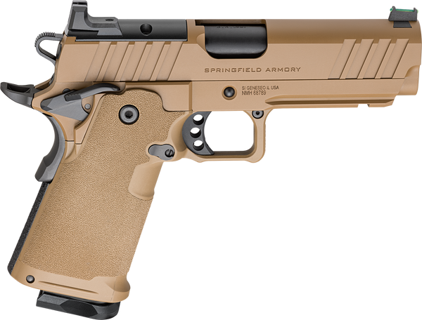 Springfield Armory PH9117AOSCBLC 1911 DS Prodigy 9mm 10+1 4.25" Coyote Brown Cerakote Optic Ready Carbon Steel Slide Polymer Grip