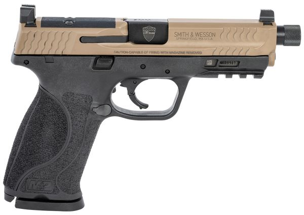 Smith & Wesson 13450 M&P M2.0 OR Spec Series Kit 9mm Luger 4.60" 17+1 Black Polymer Frame Flat Dark Earth Stainless Steel Slide Black Interchangeable Backstrap Grip