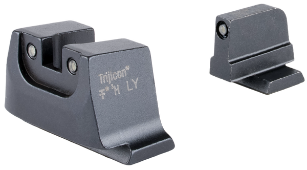 Trijicon SA240C601150 Suppressor/Optic Height Sights  Green/Tritium Black Outline Front Sight-Green/Tritium Black Outline Rear Sight Smith & Wesson M&P C.O.R.E./ M&P M2.0