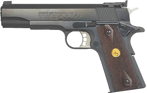 COLT GOLD NATIONAL MATCH 45ACP 5" 8RD SERIES 70 BLUED WALNUT
