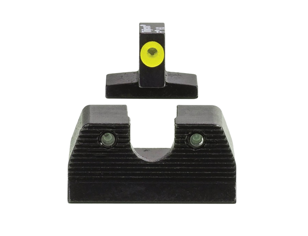 Trijicon 600890 HD XR Night Sight Set Green Tritium/Yellow Outline Front, Green Tritium Rear, Black Frame, Fits FN FNP/FNX