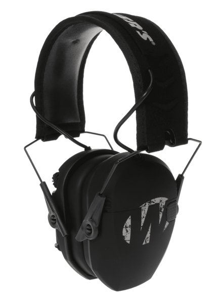 Walker's GWPRSEMFS Razor Slim Electronic Freedom Muff 23 dB Over the Head Black w/Distressed Walker's Logo Polymer