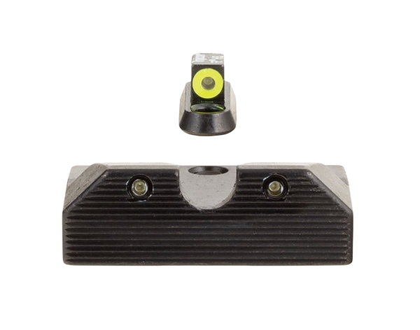 Trijicon 601080 HD XR Night Sight Set Green Tritium/Yellow Outline Front, Green Tritium Rear, Black Frame, Fits CZ P-10/P-10C