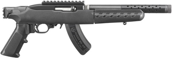 Ruger 4935 22 Charger Lite 22 LR 15+1 10" Matte Black Steel/Ported/Threaded Barrel, Matte Black w/Picatinny Rail Receiver, Black Ergonomic Polymer Grip