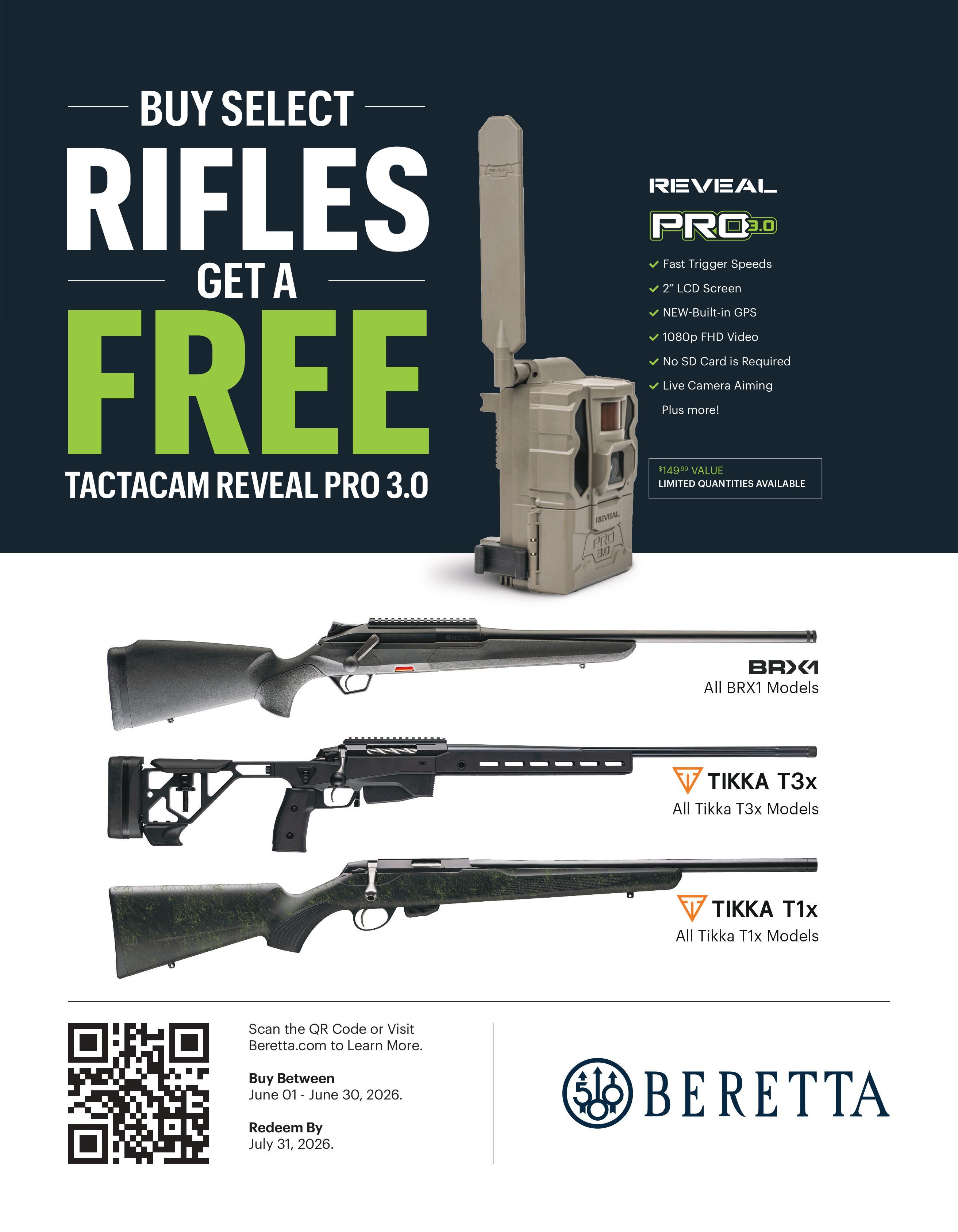 Free Tactacam w/ Select Rifles