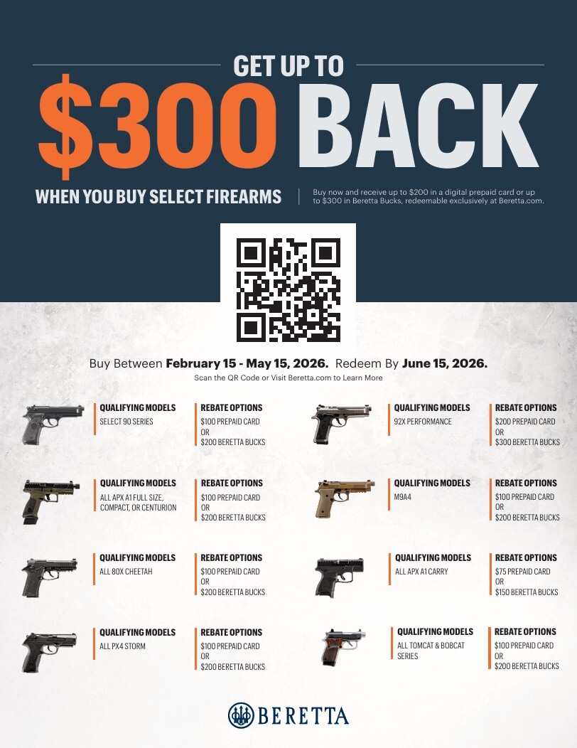 Beretta Handgun Rebate