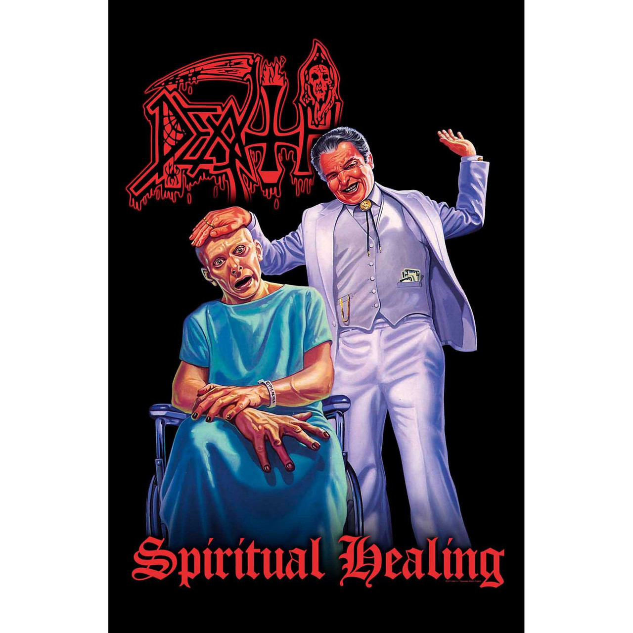 DEATH - Spiritual Healing TEXTILE POSTER - Clarity Records