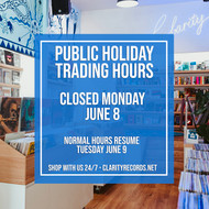 Closed June 8 - Public Holiday