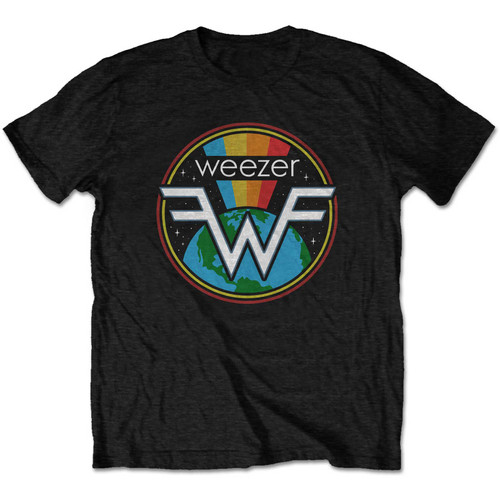 WEEZER - Rainbow Black T-SHIRT