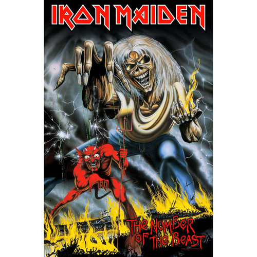 IRON MAIDEN - Number Of The Beast FABRIC FLAG