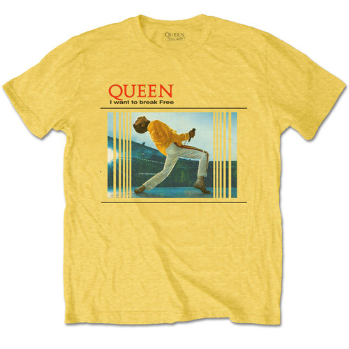 QUEEN - Yellow Break Free T-SHIRT
