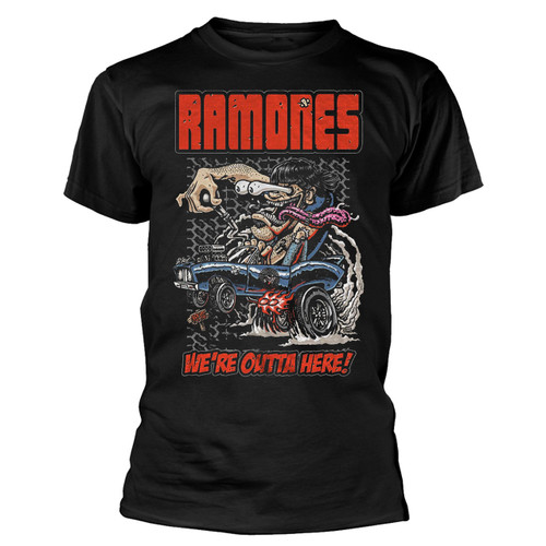 RAMONES - We're Outta Here T-SHIRT