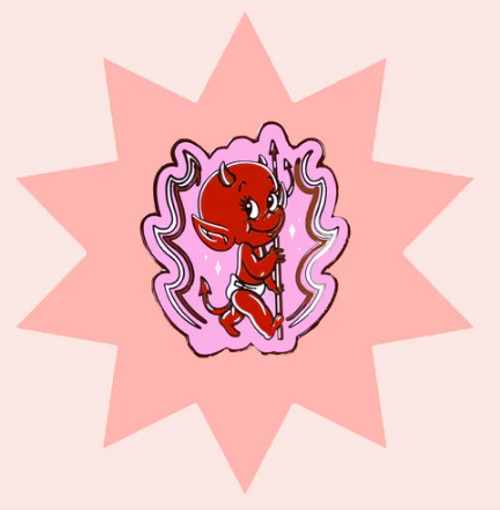 666 LIL DEVIL ENAMEL PIN - GINGER TAYLOR