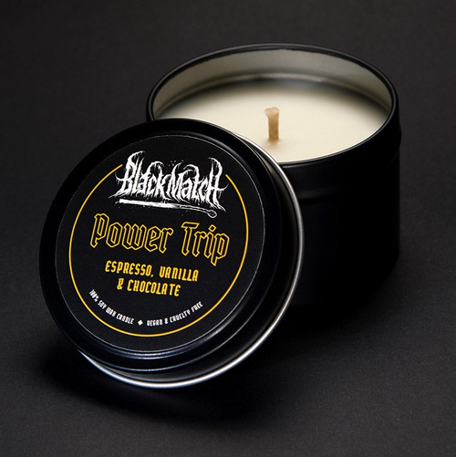 Power Trip - Espresso, Vanilla & Chocolate SOY CANDLE TIN