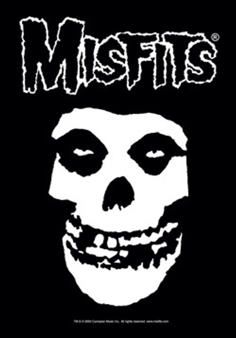 MISFITS - Skull FABRIC FLAG