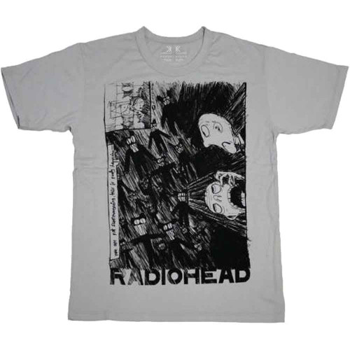 RADIOHEAD - Grey Scribble T-SHIRT