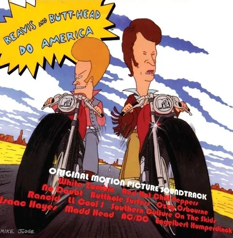 ORIGINAL MOTION PICTURE SOUNDTRACK - Beavis And Butt-Head LP (Coloured Vinyl - Unofficial)