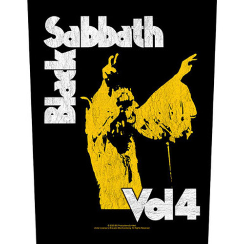 BLACK SABBATH - Vol 4 BACK PATCH
