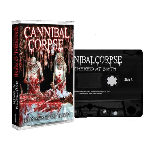 CANNIBAL CORPSE - Butchered At Birth CASSETTE