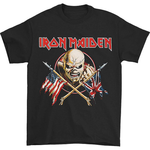 IRON MAIDEN - Crossed Flags T-SHIRT