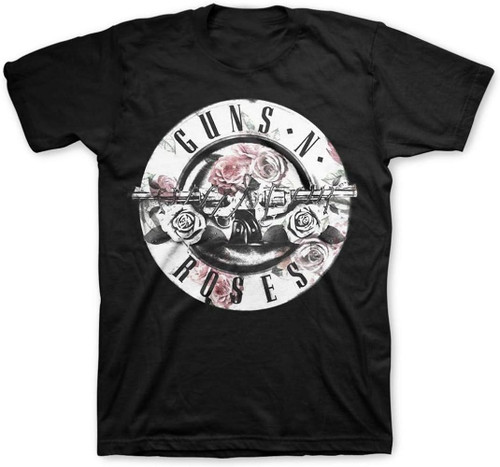 GUNS N ROSES - Floral Fill Bullet T-SHIRT