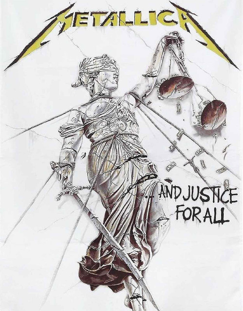 METALLICA - Justice For All FABRIC FLAG POSTER