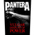 PANTERA - Vulgar Display Of Power BACK PATCH