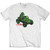 GORILLAZ - Green Group Jeep White T-SHIRT