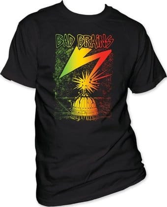 BAD BRAINS - Capitol White Distressed T-SHIRT