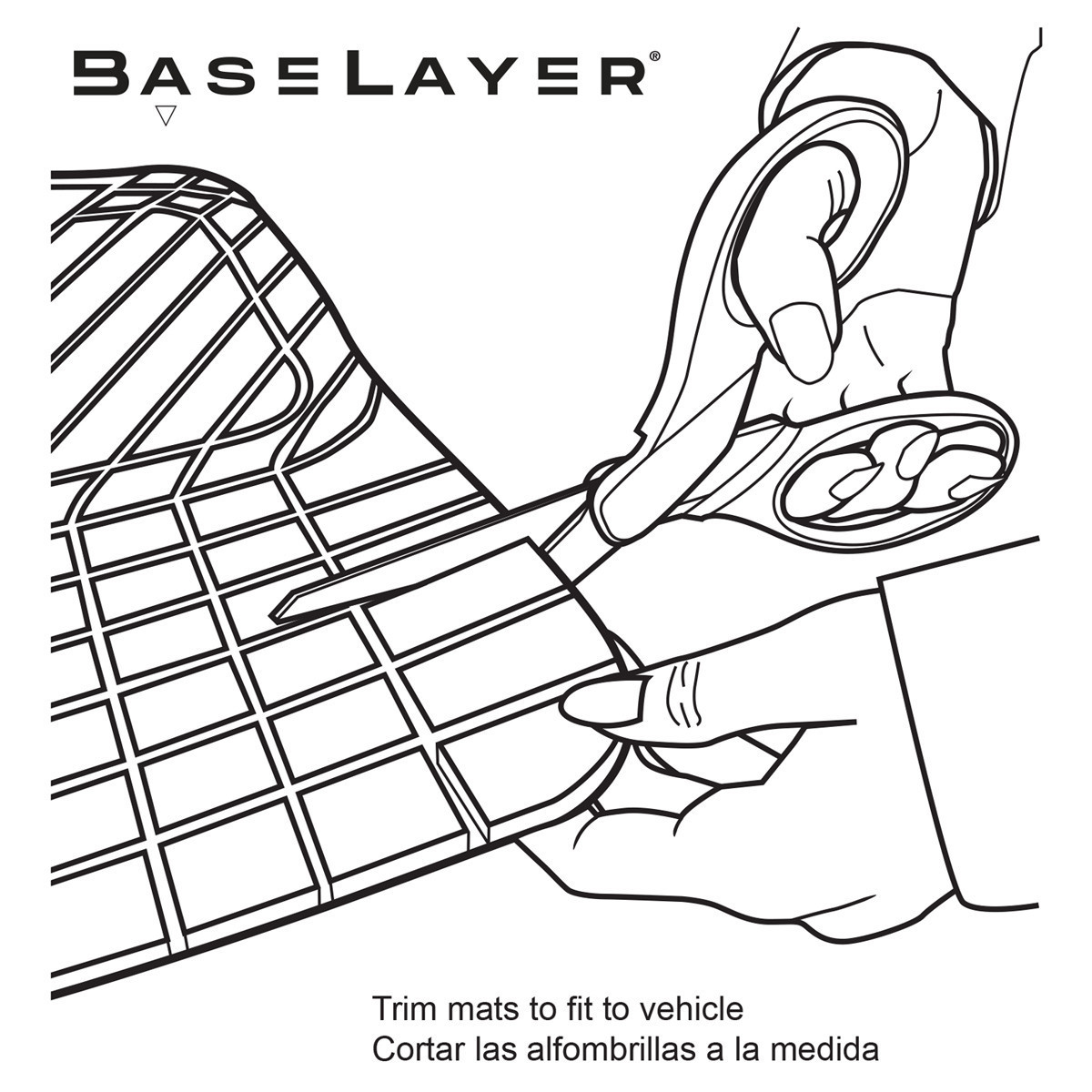 BaseLayer CuttoFit™ Eco 4Piece Floor Mat Set CustomFit Floor Mats