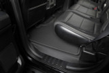 2015 - 2023 rear BaseLayer Ford F-150 Custom-Fit Floor Liner installed with seats down