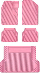 CUT-TO-FIT™ 5-PIECE FLOOR MAT SET INCLUDING CARGO MAT - SPECIAL PINK EDITION