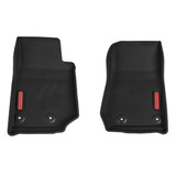 Pink Logo Front two-piece set Wrangler JK BaseLayer all-weather floor liners