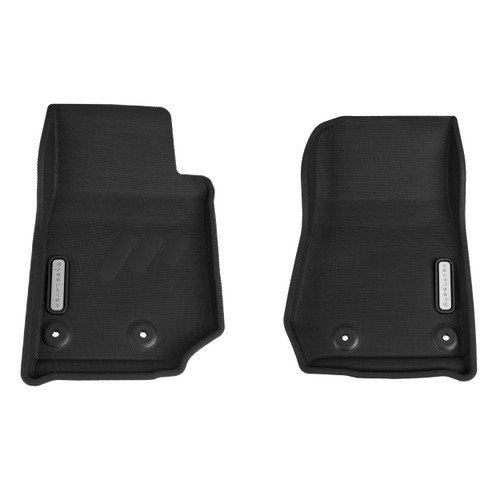 Gray Logo Front two-piece set Wrangler JK BaseLayer all-weather floor liners